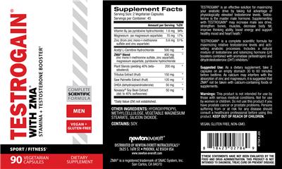 Photo of the NewtonEverett Testrogain with ZMA label