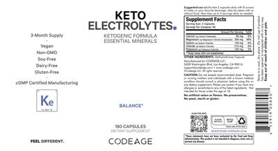 Originaletikett: Keto Electrolytes