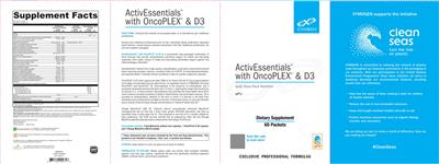 Photo of the XYMOGEN ActivNutrients without Iron label