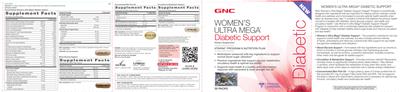 Photo of the GNC Women's Ultra Mega Circulation & Metabolism Support label