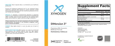 Photo of the XYMOGEN DIMension 3 label