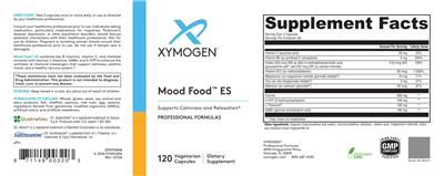 Photo of the XYMOGEN Mood Food ES label