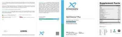 Photo of the XYMOGEN OptiCleanse Plus Creamy Chocolate No Added Sugar, No Stevia label