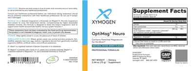 Originaletikett: OptiMag Neuro Natural Mixed Berry Flavor