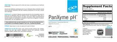 Photo of the XYMOGEN PanXyme pH label