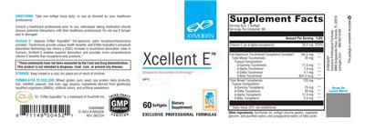 Photo of the XYMOGEN Xcellent E label