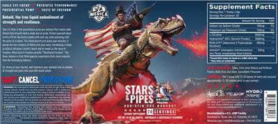 Photo of the Merica Labz Stars 'N Pipes New Found Freedom label