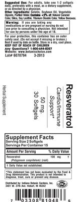Resveratrol 50 mg
