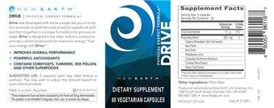 Photo of the New Earth Drive label