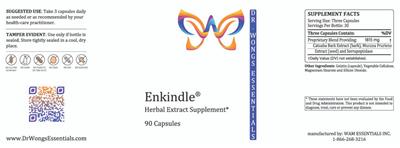 Photo of the Dr. Wong's Essentials Enkindle label