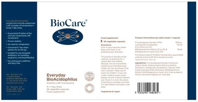 Label of Everyday BioAcidophilus