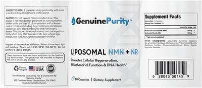 Originaletikett: Liposomal NMN + NR