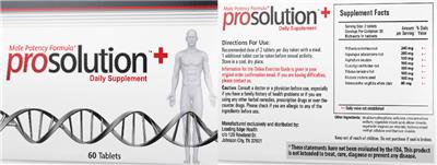 Photo of the Leading Edge Health Prosolution+ label