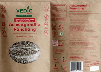 Photo of the Vedic Herbs Ashwagandha Panchang label