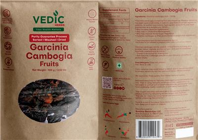 Photo of the Vedic Herbs Garcinia Cambogia Fruits label