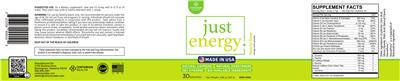 Photo of the Centurion Health Just Energy Lemon Lime label