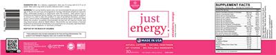 Photo of the Centurion Health Just Energy Strawberry Mango label