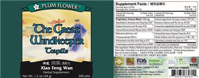 Photo of the Plum Flower The Great Windkeeper Teapills label