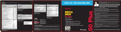 Photo of the GNC Mega Men Memorall label