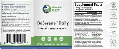 Photo of the Healthy Gut BeSerene Daily label