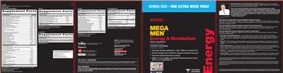 Photo of the GNC Mega Men Concentrated Fish Oil label
