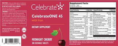 Photo of the Celebrate CelebrateONE 45 with Iron Midnight Cherry label