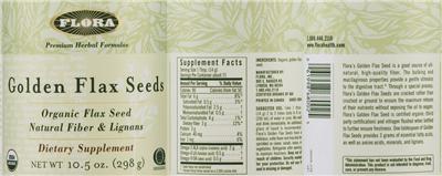 Photo of the Flora Golden Flax Seeds label