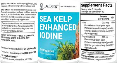 Label of Sea Kelp Enhanced