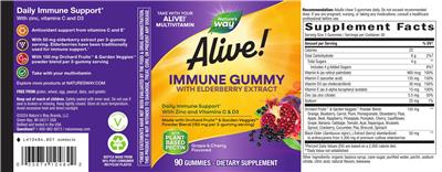 Originaletikett: Alive! Immune with Elderberry