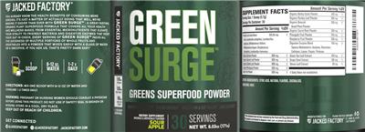 Label of Green Surge Sour Apple