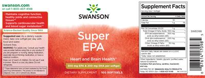 Photo of the Swanson Super EPA label