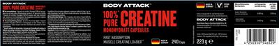 Originaletikett: 100% Pure Creatine Monohydrate Capsules