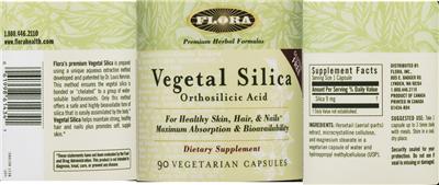 Photo of the Flora Vegetal Silica label