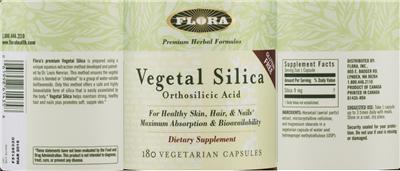 Photo of the Flora Vegetal Silica label