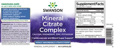 Product label image for Mineral Citrate Complex