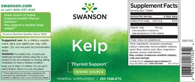 Photo of the Swanson Kelp label