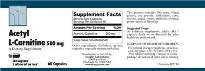 Acetyl L-Carnitine 500 mg