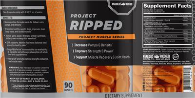 Photo of the Anabolic Warfare Project Ripped label