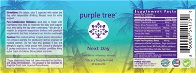 Photo of the Purple Tree Next Day label