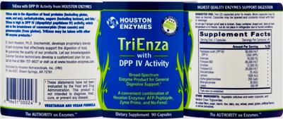 Photo of the Houston Enzymes TriEnza with DPP IV Activity label