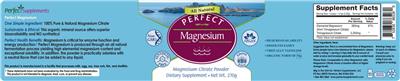 Photo of the Perfect Supplements Perfect Magnesium label