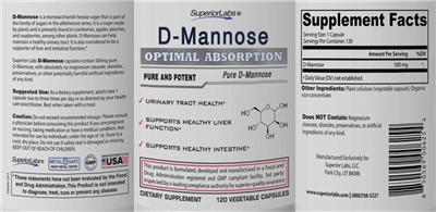 Photo of the SuperiorLabs D-Mannose label