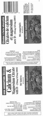 Calcium & Magnesium Citrate With D 250 mg/125 mg/200 IU