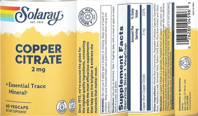 Copper Citrate 2 mg