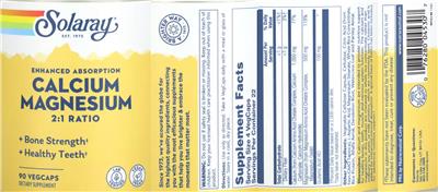 Enhanced Absorption Calcium Magnesium 2:1 Ratio