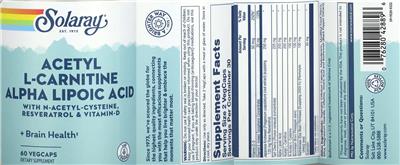 Acetyl L-Carnitine Alpha Lipoic Acid