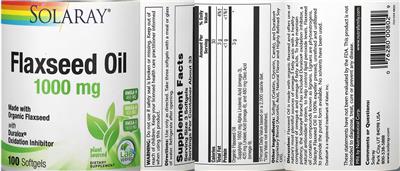 Flaxseed Oil 1000 mg