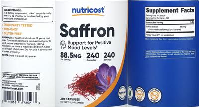 Saffron 88.5 mg