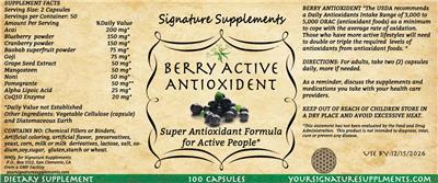 Originaletikett: Berry Active Antioxident