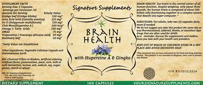 Originaletikett: Brain Health